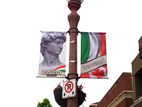 Erie Street Banner Design Print and Install