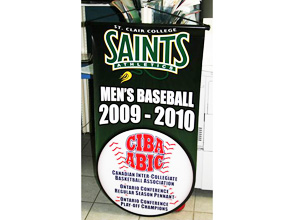 St.Clair College Saints Mens Baseball Banner Print