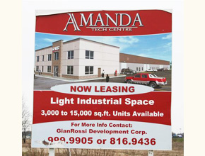 Amanda Tech Center Developmental Signage