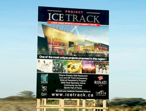 Project Ice Track Developmental Signage