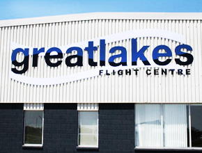 Great Lakes Flight Centre Exterior Signage Design Fabrication and Install