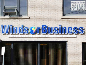 Windsor Business Exterior Dimensional Signage Design Fabrication and Install