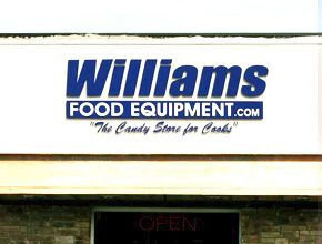 Williams Food Equiptment Exterior Dimensional Signage Design Fabrication and Install