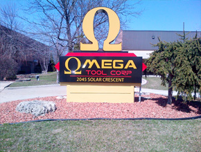 Omega Tool Corp Sign Design Fabrication and Install