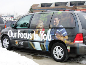 St.Clair College Vehicle Graphic Print and Install