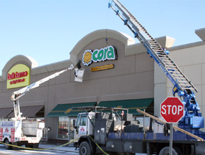 Cora Exterior Signage Fabrication and Installation