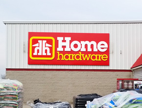 Home Hardware Exterior signage Fabrication and Installation
