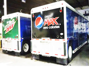 Pepsi Max and Mountain Dew Vehicle Graphics Print and Install