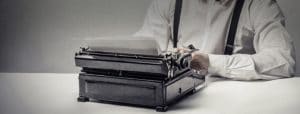 Copywriter typewriter